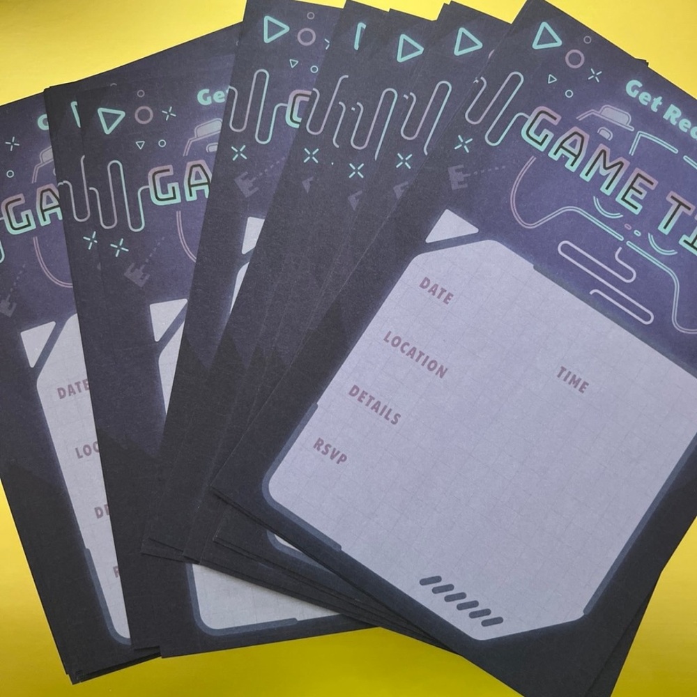 Game Time Invitation Set - Picture 4 of 5